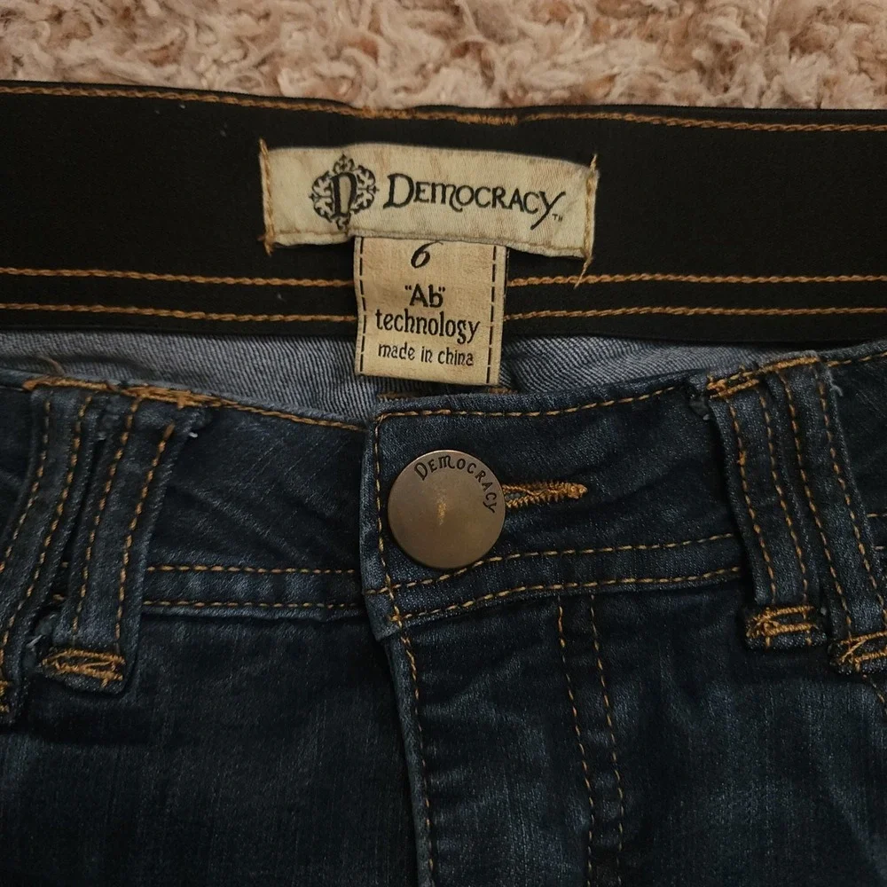 Democracy Skinny Jeans Womens 6 Dark Wash Ab Solution‎ Stretch B1248BBXX